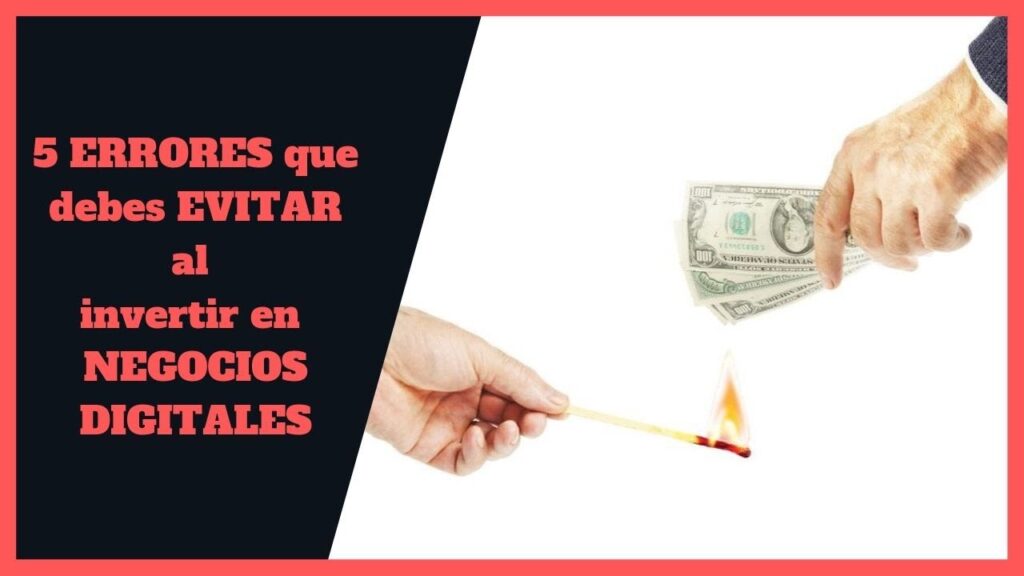 Errores al iniciar en negocios para la nueva economía digital que debes evitar